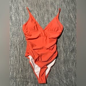 SHEIN one piece orange swimsuit